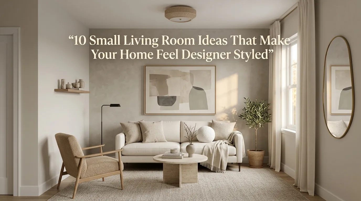 10 Small Living Room Ideas That Make Your Home Feel Designer Styled