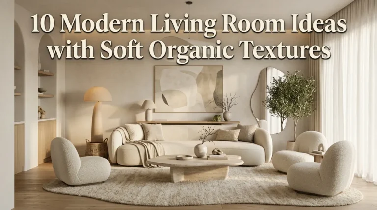 10 Modern Living Room Ideas with Soft Organic Textures