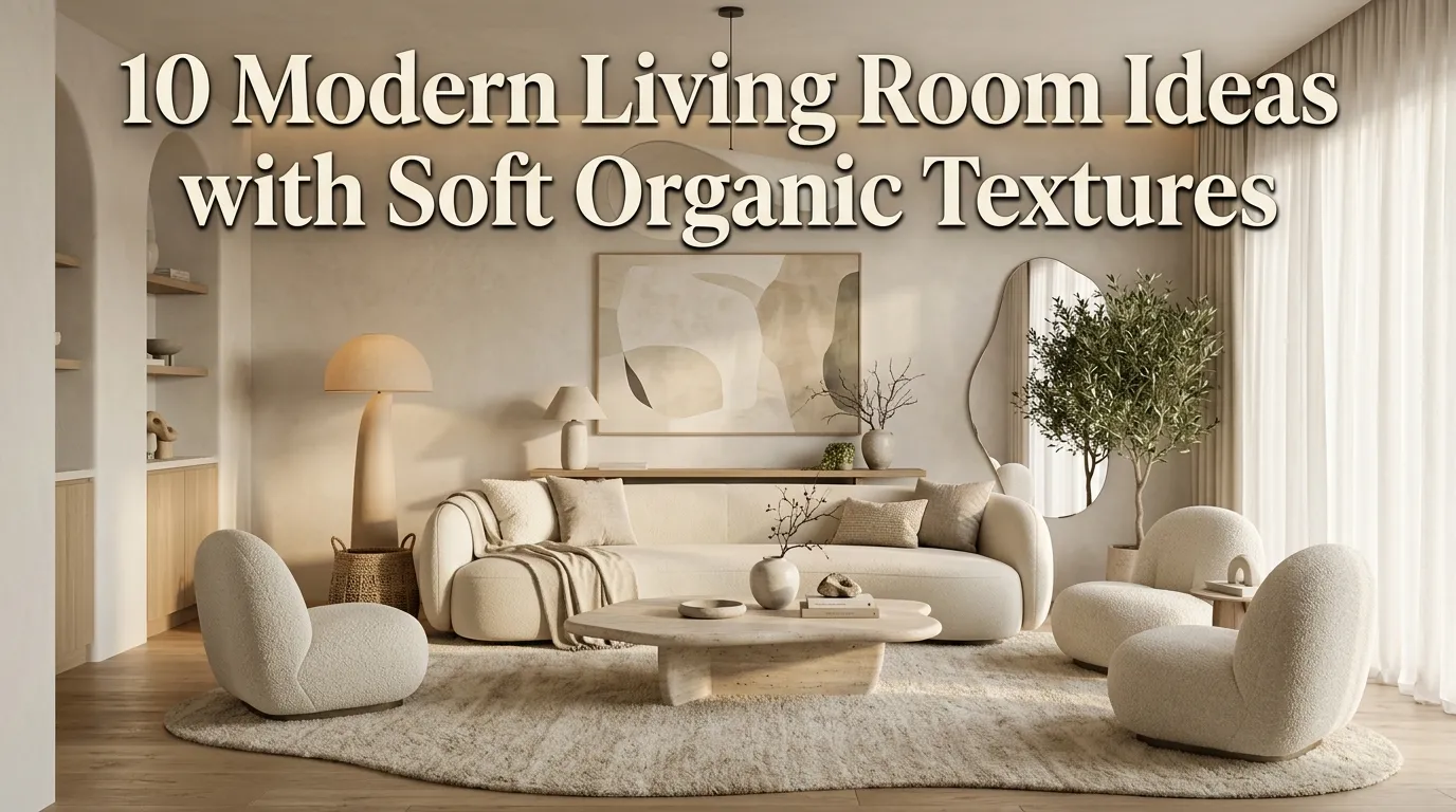 10 Modern Living Room Ideas with Soft Organic Textures