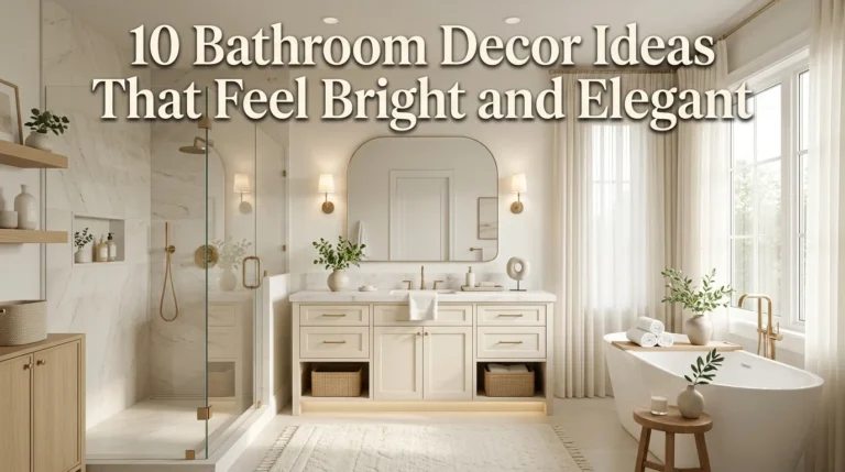 10 Bathroom Decor Ideas That Feel Bright and Elegant