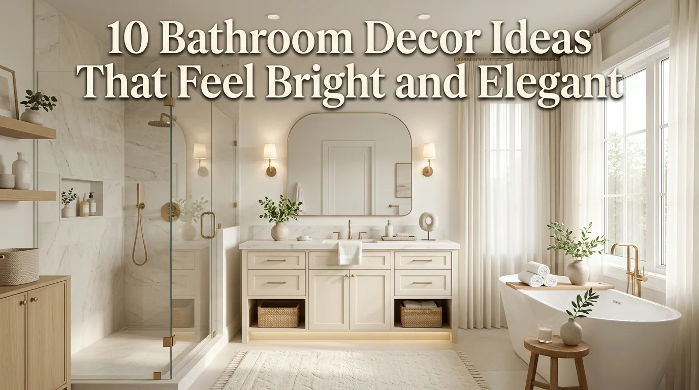 10 Bathroom Decor Ideas That Feel Bright and Elegant