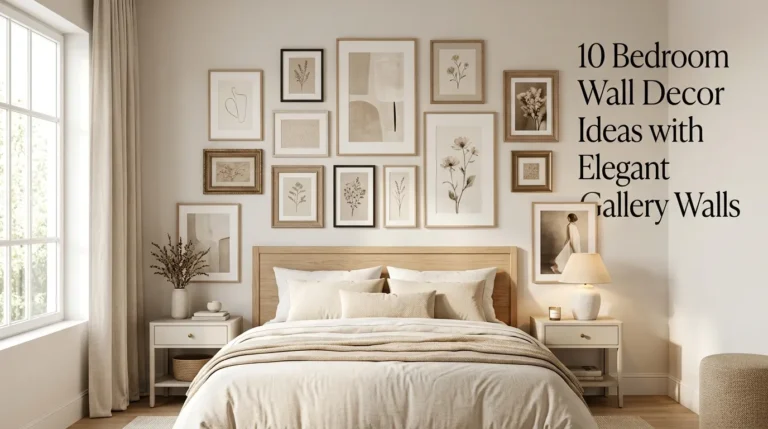10 Bedroom Wall Decor Ideas with Elegant Gallery Walls