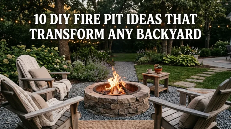 10 DIY Fire Pit Ideas That Transform Any Backyard
