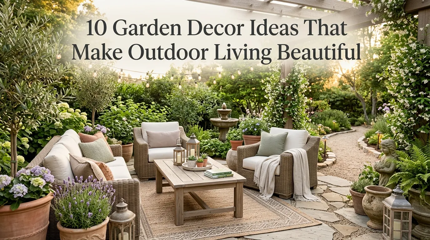 10 Garden Decor Ideas That Make Outdoor Living Beautiful