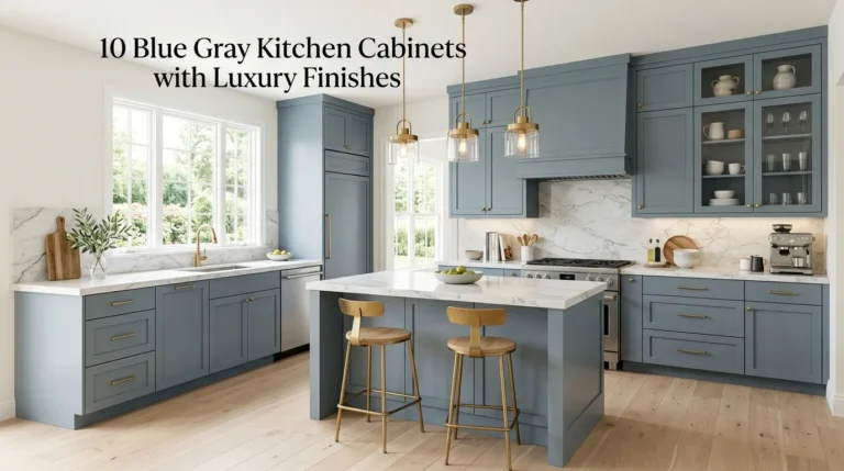 10 Blue Gray Kitchen Cabinets with Luxury Finishes