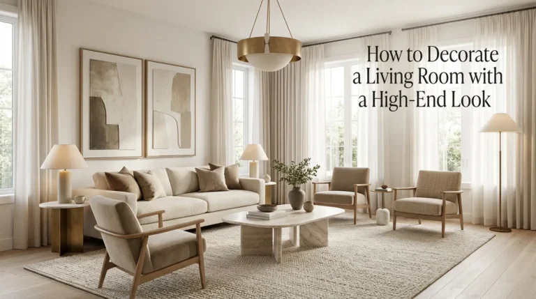 Decorate a Living Room with a High-End Look