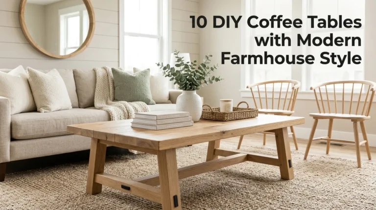 10 DIY Coffee Tables with Modern Farmhouse Style