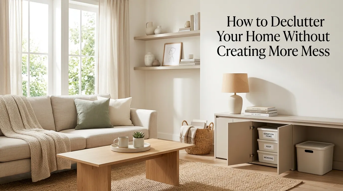 How to Declutter Your Home Without Creating More Mess