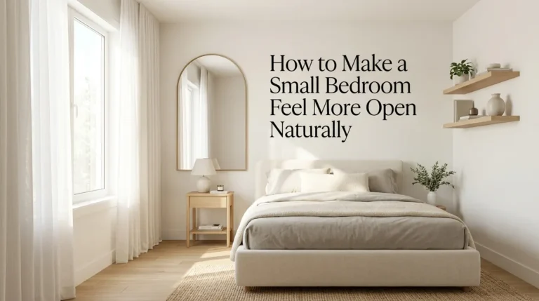 How to Make a Small Bedroom Feel More Open Naturally