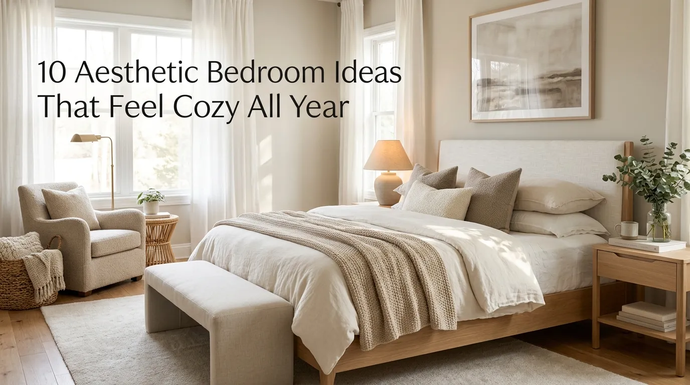 Aesthetic Bedroom Ideas That Feel Cozy All Year