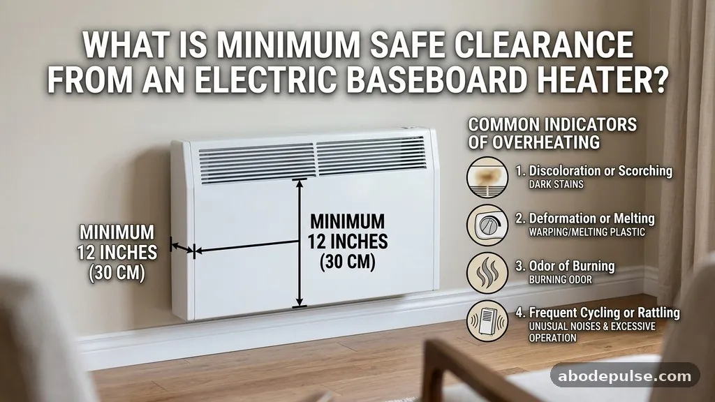 Common Indicators of Overheating - What Is the Minimum Safe Clearance in Front of an Electric Baseboard Heater?