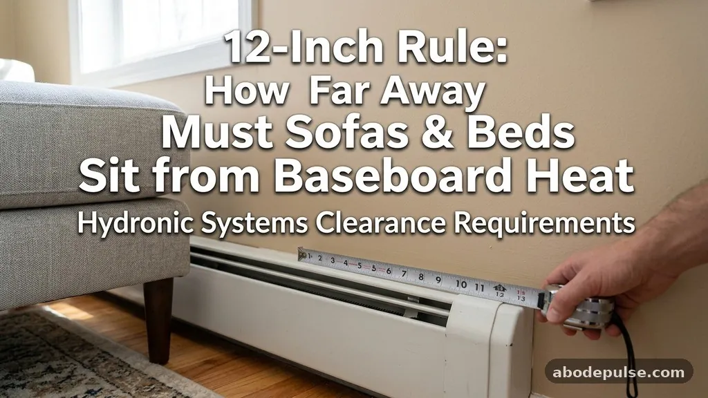 Hydronic Systems and Clearance Requirements - The 12-Inch Rule: How Far Away Must Sofas and Beds Sit from Baseboard Heat?