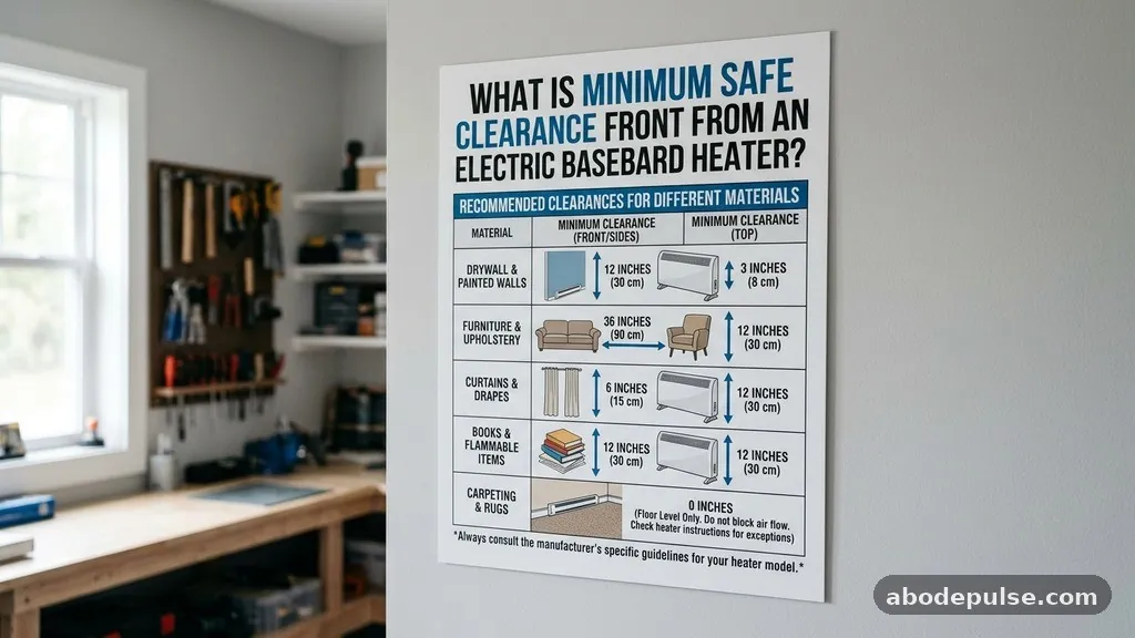 Recommended Clearances for Different Materials - What Is the Minimum Safe Clearance in Front of an Electric Baseboard Heater?