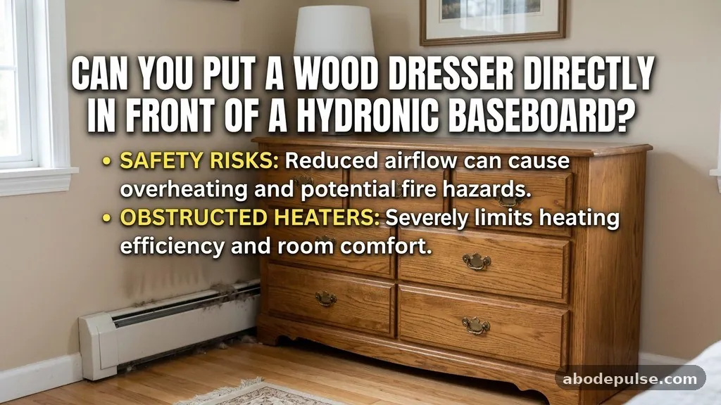 Safety Risks of Obstructed Heaters - Can You Put a Wood Dresser Directly in Front of a Hydronic Baseboard?