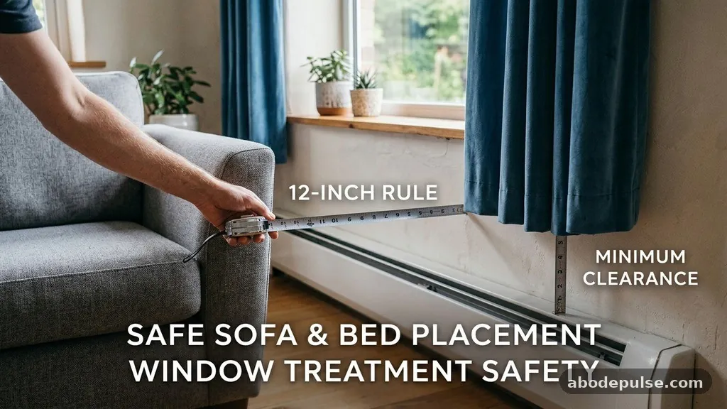 The Role of Curtains and Window Treatments - The 12-Inch Rule: How Far Away Must Sofas and Beds Sit from Baseboard Heat?
