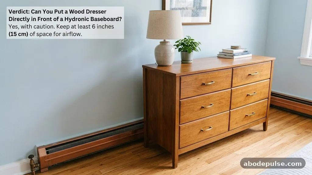 The Verdict on Baseboard Clearance - Can You Put a Wood Dresser Directly in Front of a Hydronic Baseboard?